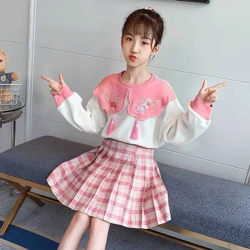 Kids School Big Sweat Clothes Students Girls College Style 2022 Summer Children Uniform Suits Pleated Plaid Skirts Shirt
Kids School Big Sweat Clothes Students Girls College Style 2022 Summer Children Uniform Suits Pleated Plaid Skirts Shirt