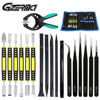 18 in 1 Cell Phone Repair Tools Kit Dual Metal Spudger ESD Tweezers Opening LCD Screen Disassembly Tools For Phone Laptop SMD
18 in 1 Cell Phone Repair Tools Kit Dual Metal Spudger ESD Tweezers Opening LCD Screen Disassembly Tools For Phone Laptop SMD