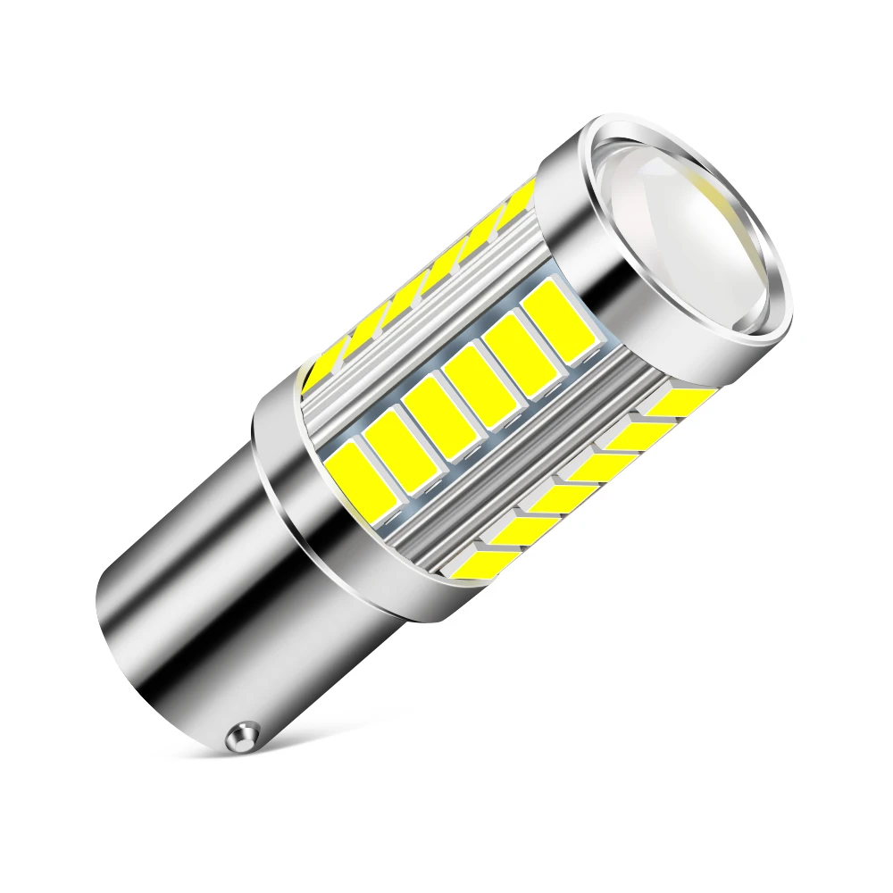 P21W 1156 BA15S LED Bulbs Car Reverse Brake Light For Volvo Ford Focus VW JETTA MK6 GOLF Skoda Fabia Cruze Hyundai Solaris | Автомобили и