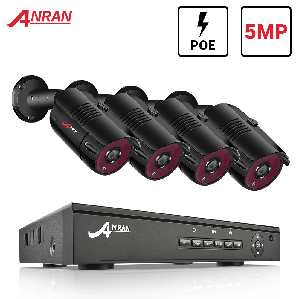 5MP NVR POE Security Camera System Outdoor IR-CUT CCTV Video Surveillance Video Recorder Kit Record Waterproof Night Vision
5MP NVR POE Security Camera System Outdoor IR-CUT CCTV Video Surveillance Video Recorder Kit Record Waterproof Night Vision