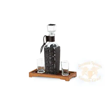 Gift with engraving gifts for men graphics for vodka with stacks 096-10-01, decanter decorative "Frost"
Gift with engraving gifts for men graphics for vodka with stacks 096-10-01, decanter decorative "Frost"