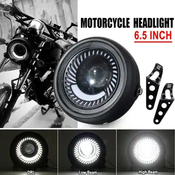 6.5 Inch Retro LED Motorcycle Headlight DRL LED Daytime Lamp Motobike Headlamp Bracket Fog High Low Beam Bulb
6.5 Inch Retro LED Motorcycle Headlight DRL LED Daytime Lamp Motobike Headlamp Bracket Fog High Low Beam Bulb