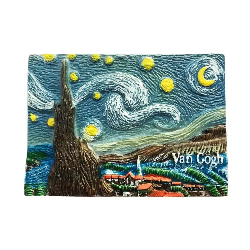 Fridge Magnet for Travel Commemorate, Creative Crafts Ornaments, Magnetism Resin Material, Refrigerator Stickers, Van Gogh
Fridge Magnet for Travel Commemorate, Creative Crafts Ornaments, Magnetism Resin Material, Refrigerator Stickers, Van Gogh