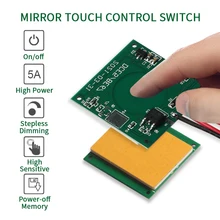 Bathroom LED dimmer 12v touch sensor 5v capacitive touch sensor switch 5A touch dimmer for mirror light
Bathroom LED dimmer 12v touch sensor 5v capacitive touch sensor switch 5A touch dimmer for mirror light