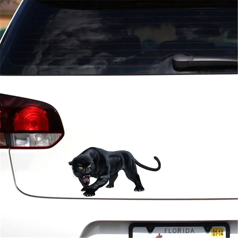 Three Ratels TRL570# 15X8см Черный тигр полноцветные наклейки на авто машину наклейка для