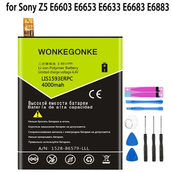 WONKEGONKE LIS1593ERPC Battery For Sony Xperia Z5 Battery E6603 E6653 E6633 E6683 battery
WONKEGONKE LIS1593ERPC Battery For Sony Xperia Z5 Battery E6603 E6653 E6633 E6683 battery