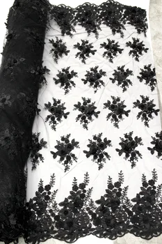 New Style! Beautiful Black 3D Flower Bead Stones Lace Fabric Europe and America Hot Sale Dress Lace Fabric 
New Style! Beautiful Black 3D Flower Bead Stones Lace Fabric Europe and America Hot Sale Dress Lace Fabric
