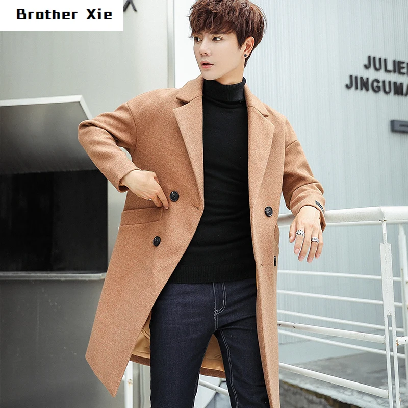 Winter Woolen Coat Men Fashion Solid Color Casual British Wind Jacket Man Streetwear Wild Loose Long Coat Male Overcoat M-3XL
Winter Woolen Coat Men Fashion Solid Color Casual British Wind Jacket Man Streetwear Wild Loose Long Coat Male Overcoat M-3XL