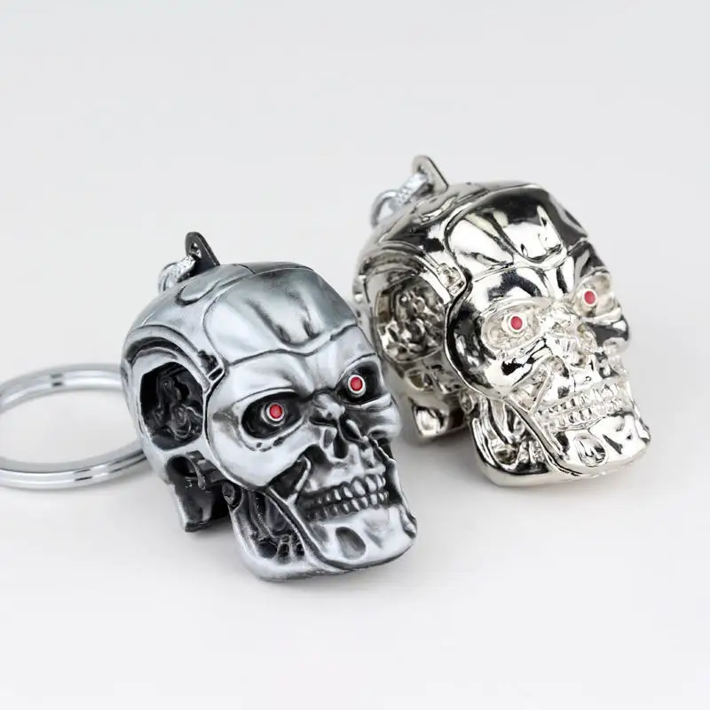 2019 Movie Terminator Keychain Cool Punk 3D Skull Head Shape Key chain Keyring Terror Skull men and women fashion jewelry
2019 Movie Terminator Keychain Cool Punk 3D Skull Head Shape Key chain Keyring Terror Skull men and women fashion jewelry