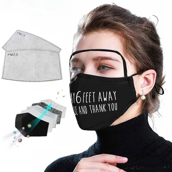Words Printed Black Facemask With Plastic Eye Protection Reusable Dustproof Headwear Outdoors Breathable Face masqu mascarillas
Words Printed Black Facemask With Plastic Eye Protection Reusable Dustproof Headwear Outdoors Breathable Face masqu mascarillas