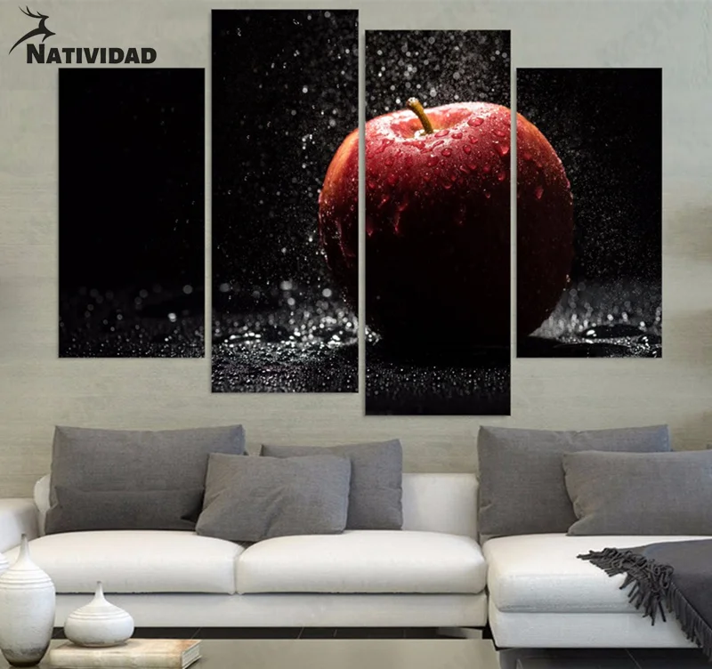 Wall Painting Multi-Piece Fruit Apple Photography Poster Modern Bedroom Home Bedroom Decoration Canvas Painting Art Wall Sticker
Wall Painting Multi-Piece Fruit Apple Photography Poster Modern Bedroom Home Bedroom Decoration Canvas Painting Art Wall Sticker