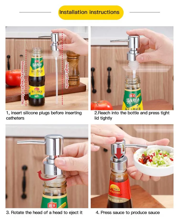 Shop Generic Oyster Sauce Bottle Pressure Mouth Household Oyster Sauce Soy Sauce Dispenser Leak