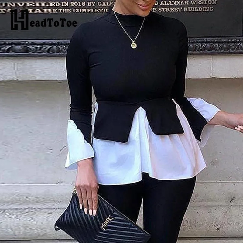 Layered Contrast Long Sleeve Tops Women Autumn Patchwork Casual Blouse Tops
Layered Contrast Long Sleeve Tops Women Autumn Patchwork Casual Blouse Tops