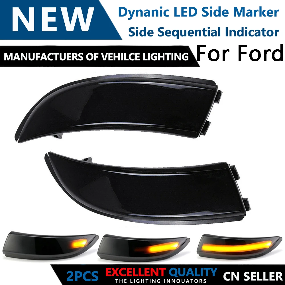 LED Side Wing Rearview Mirror Dynamic Indicator Blinker Repeater Light 2pcs Flowing Turn Signal Light For Ford Fiesta B-Max
LED Side Wing Rearview Mirror Dynamic Indicator Blinker Repeater Light 2pcs Flowing Turn Signal Light For Ford Fiesta B-Max