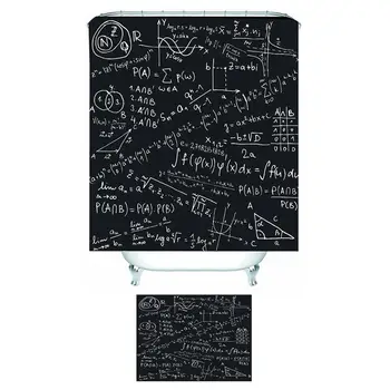 2x1.8M Mathematical Olympiad Notebook Pattern Shower Curtains Scenic And Mat Set Bathroom Waterproof Fabric For Nature Bathtub 
2x1.8M Mathematical Olympiad Notebook Pattern Shower Curtains Scenic And Mat Set Bathroom Waterproof Fabric For Nature Bathtub