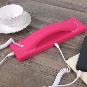 Matte Cell Phone Handset, Retro Telephone Handset with Base, Max 1m Cable, 3.5mm Handset Receivers for Mobile Phone Computer
Matte Cell Phone Handset, Retro Telephone Handset with Base, Max 1m Cable, 3.5mm Handset Receivers for Mobile Phone Computer