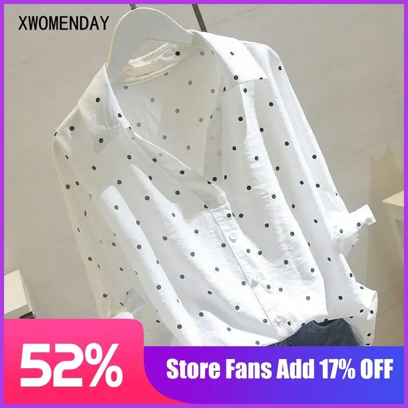 Summer Plus Size White Linen Blouse Shirt Fashion Womens Tops Korean Blouses Fall Female Shirt Polka Dot OL Women Blusas 5XL
Summer Plus Size White Linen Blouse Shirt Fashion Womens Tops Korean Blouses Fall Female Shirt Polka Dot OL Women Blusas 5XL