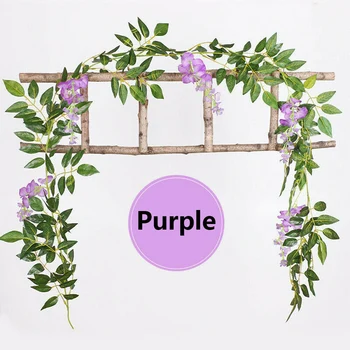 2pcs Silk Cloth And Plastic 2m Artificial Flowers Vines Wisteria Garland Vine Rattan Hanging Wedding Decor Ornament
2pcs Silk Cloth And Plastic 2m Artificial Flowers Vines Wisteria Garland Vine Rattan Hanging Wedding Decor Ornament