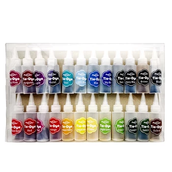 With Rubber Band Family Fun Decorating Cold Water 24 Colors Tie Dye Kit Textile Paints Hand Work Fabric DIY Craft
With Rubber Band Family Fun Decorating Cold Water 24 Colors Tie Dye Kit Textile Paints Hand Work Fabric DIY Craft