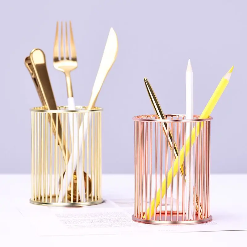 Multifunctional rose gold hollow chopsticks cage Gold iron pen holder Ins Nordic simple desktop office storage
Multifunctional rose gold hollow chopsticks cage Gold iron pen holder Ins Nordic simple desktop office storage