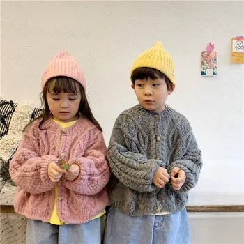 Spring 2020 new Korean children's sweater cardigan coat solid color boys' and girls' sweater
Spring 2020 new Korean children's sweater cardigan coat solid color boys' and girls' sweater
