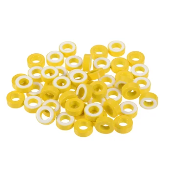 uxcell 50pcs 8.2 x 15.5 x 6.2mm Ferrite Ring Iron Powder Toroid Cores Yellow White
uxcell 50pcs 8.2 x 15.5 x 6.2mm Ferrite Ring Iron Powder Toroid Cores Yellow White