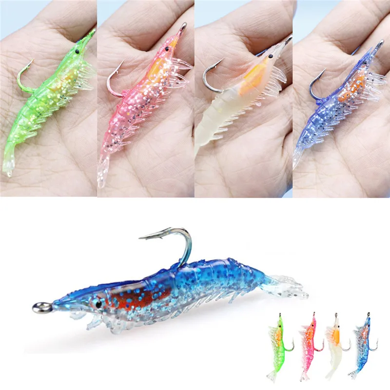 1Pcs Luminous Soft Shrimp Simulation Fishing Lure Shrimp Prawn Bait Artificial Trout Bait Single Hook Tackle Jig
1Pcs Luminous Soft Shrimp Simulation Fishing Lure Shrimp Prawn Bait Artificial Trout Bait Single Hook Tackle Jig