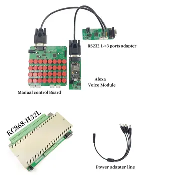 32 Channels ethernet relay controller support Manual control board and Alexa Voice control
32 Channels ethernet relay controller support Manual control board and Alexa Voice control
