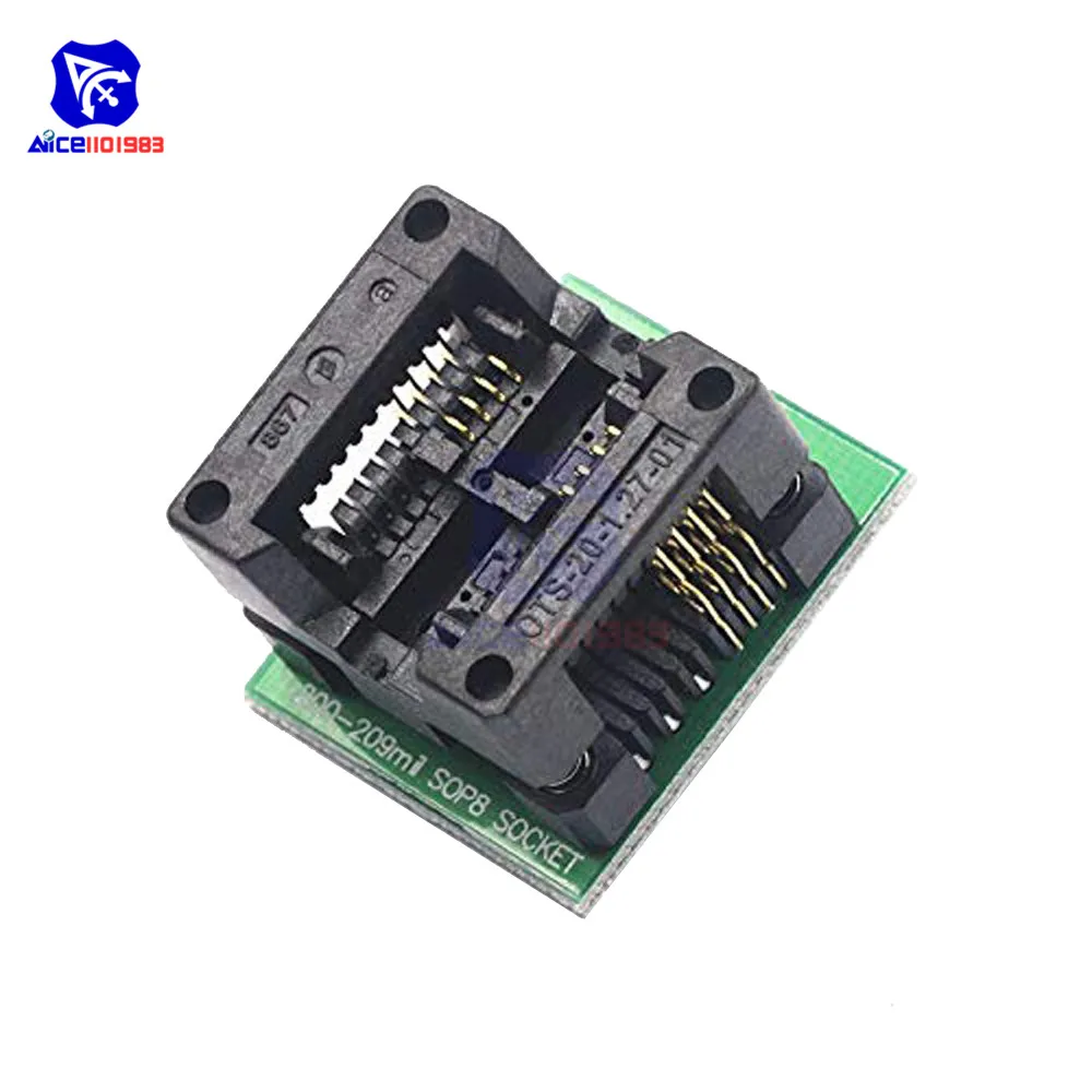 SOIC8 SOP8 to DIP8 Programmer Socket Adapter Converter SOP8 200mil Socket Wide Chip
SOIC8 SOP8 to DIP8 Programmer Socket Adapter Converter SOP8 200mil Socket Wide Chip