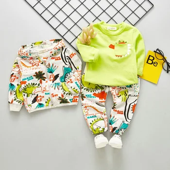 Spring Autumn Set 2020 New Children Cartoon Dinosaur Long-sleeved Jacket + Solid Clothes + Trousers 3pcs Boy Casual Suit
Spring Autumn Set 2020 New Children Cartoon Dinosaur Long-sleeved Jacket + Solid Clothes + Trousers 3pcs Boy Casual Suit
