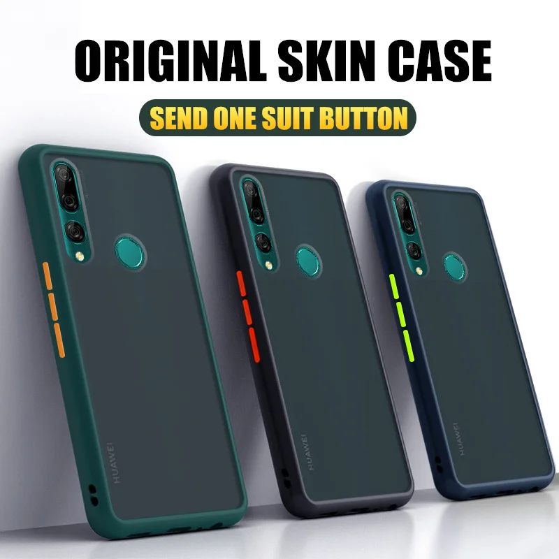 Матовый Силиконовый ударопрочный бампер для телефона Huawei Y5 Y6 Y7 Y9 Prime 2019 Mate 20 30 Lite