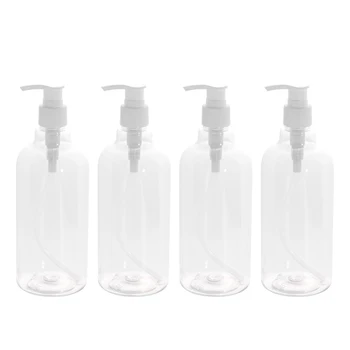 4PCS 500ml Refillable Pump Bottles Essential Oil Dispenser Liquid Makeup Bottles (Transparent Bottle and White Pump)
4PCS 500ml Refillable Pump Bottles Essential Oil Dispenser Liquid Makeup Bottles (Transparent Bottle and White Pump)