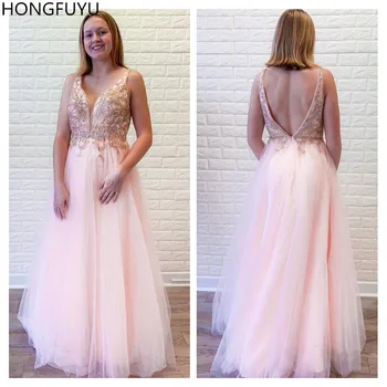 HONGFUYU Pink Tulle Prom Dresses 2020 Beading A Line Evening Dress abendkleider Long Formal V Neck Women Party Gowns Custom Made
HONGFUYU Pink Tulle Prom Dresses 2020 Beading A Line Evening Dress abendkleider Long Formal V Neck Women Party Gowns Custom Made