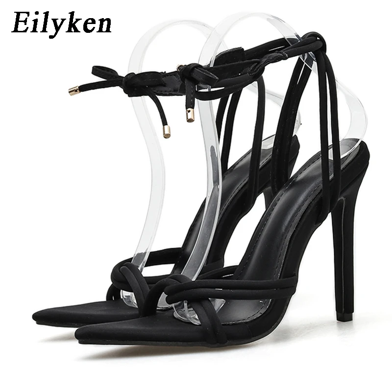 Eilyken 2020 Summer Women Sandals Sexy Pointed Toe Thin High Heels Fluorescent green Ankle Cross Tied Lace Up Party Dress Shoes
Eilyken 2020 Summer Women Sandals Sexy Pointed Toe Thin High Heels Fluorescent green Ankle Cross Tied Lace Up Party Dress Shoes