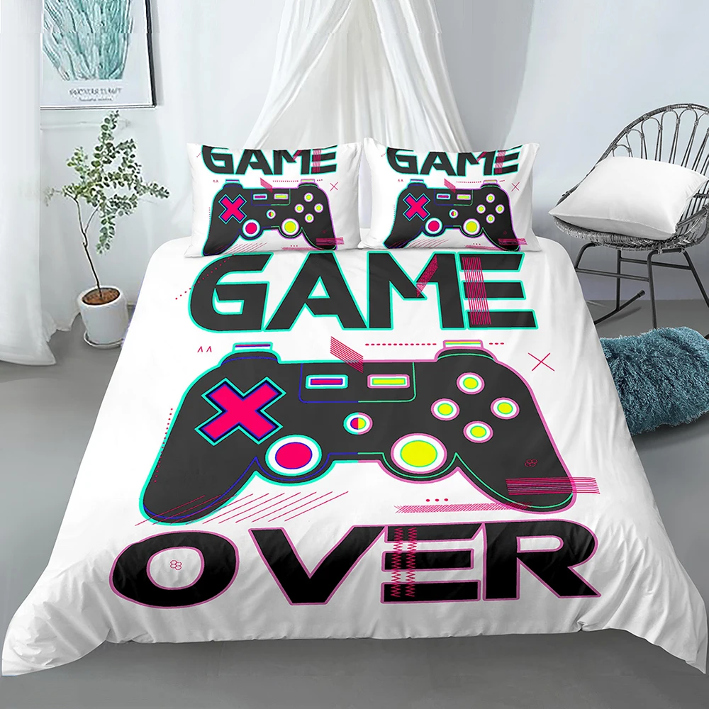 Creative Game Controller Gamepad Pattern Duvet Cover Bedding Set for Kids Children Bedding Room Quilt Covers Home Bed Decor
Creative Game Controller Gamepad Pattern Duvet Cover Bedding Set for Kids Children Bedding Room Quilt Covers Home Bed Decor