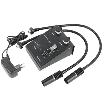 6W Dual LED Gooseneck Lights Illuminator Lamp Source For Industry Stereo Microscope Lens Camera Magnifier 110V-240V Adapter
6W Dual LED Gooseneck Lights Illuminator Lamp Source For Industry Stereo Microscope Lens Camera Magnifier 110V-240V Adapter