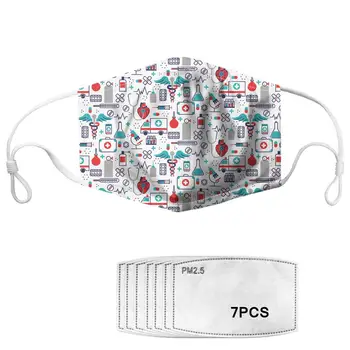 Nopersonality Nurse Pattern Design PM2.5 Mouth Mask Anti Dust Mask with 7pcs Activated Carbon Filter Women Men Face Mask
Nopersonality Nurse Pattern Design PM2.5 Mouth Mask Anti Dust Mask with 7pcs Activated Carbon Filter Women Men Face Mask