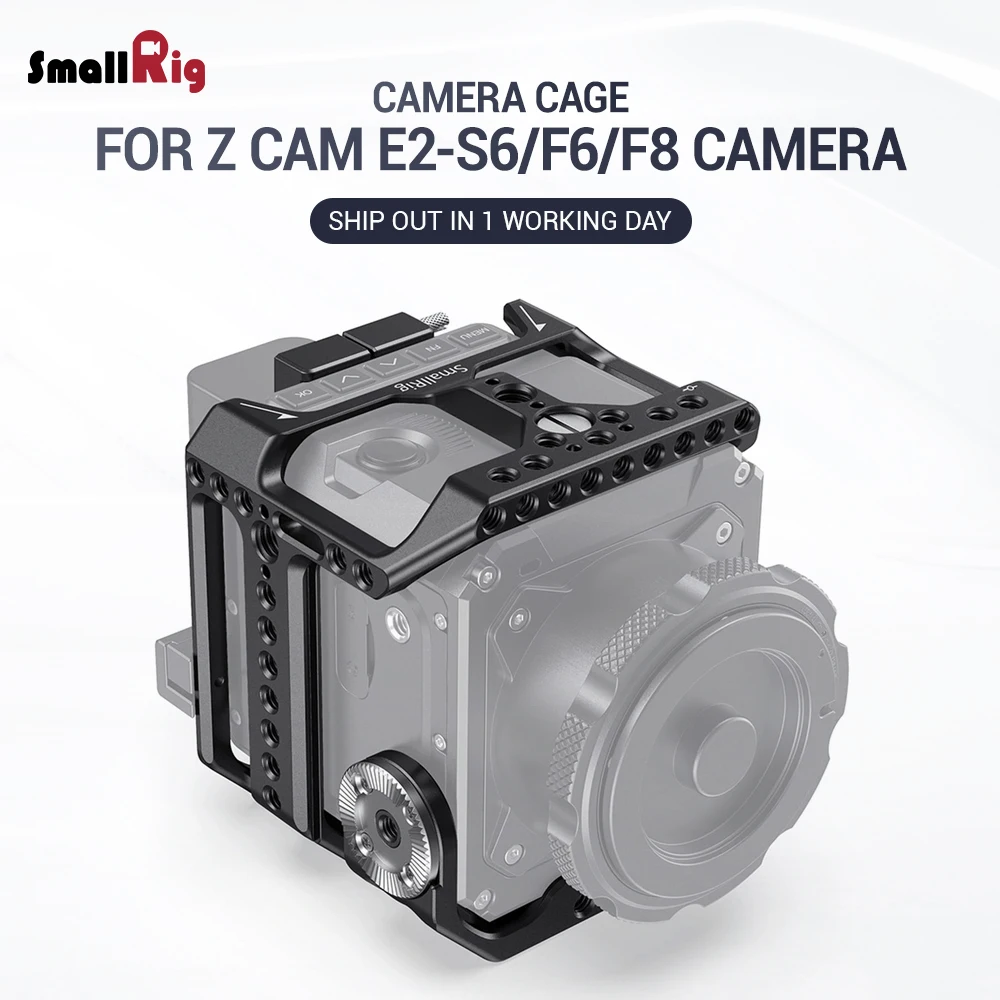 

SmallRig S6 Camere Cage for Z CAM E2-S6 / F6 / F8 Camera Form Fitting Full Cage With Arri Rosette for DIY Options 2423