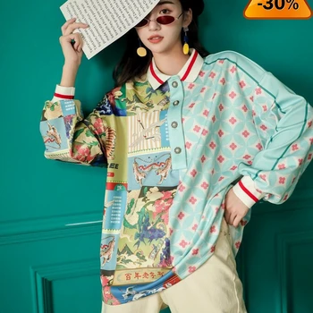 Fashion Shirt Long-sleeved Women Wild Cotton Chinese Style Ladies Blouses and Tops Print Spring New 2020 Women Clothing 
Fashion Shirt Long-sleeved Women Wild Cotton Chinese Style Ladies Blouses and Tops Print Spring New 2020 Women Clothing