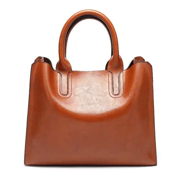 2020 new oil wax PU leather handbag European and American fashion tote bag retro shoulder messenger bag
2020 new oil wax PU leather handbag European and American fashion tote bag retro shoulder messenger bag