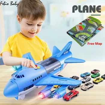 Music Story Simulation Track Inertia Children's Toy Aircraft Large Size Passenger Plane Kids Airliner Toy Car Free Gift Map
Music Story Simulation Track Inertia Children's Toy Aircraft Large Size Passenger Plane Kids Airliner Toy Car Free Gift Map