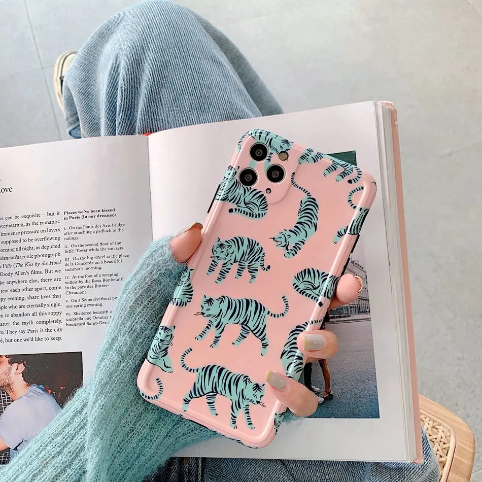 For iPhone 11 Pro XS Max XR Case Fashion ins Pink Tiger Leopard Pattern Case For iPhone 8 7 Plus Soft IMD TPU Shockproof Cover
For iPhone 11 Pro XS Max XR Case Fashion ins Pink Tiger Leopard Pattern Case For iPhone 8 7 Plus Soft IMD TPU Shockproof Cover