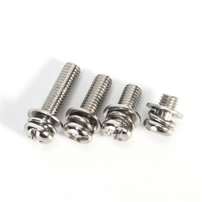 M2 M2.5 M3 Phillips Cross Recessed Pan Head Washer Sem Screw Metric Thread Round Head Bolt Steel Nickel Plated 
M2 M2.5 M3 Phillips Cross Recessed Pan Head Washer Sem Screw Metric Thread Round Head Bolt Steel Nickel Plated