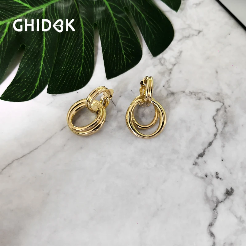 GHIDBK Geometric Gold Large & Small Rings Hoop Earrings Minimalist Detachable Earring for Women Delicate French Hoops Wholesale 
GHIDBK Geometric Gold Large & Small Rings Hoop Earrings Minimalist Detachable Earring for Women Delicate French Hoops Wholesale