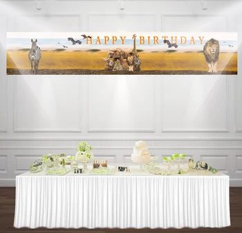 9.8x1.5ft Jungle Animal Backdrop Summer Tropical African Forest Safari Scenic Party Event Table Decor Banner Background BN-1039 
9.8x1.5ft Jungle Animal Backdrop Summer Tropical African Forest Safari Scenic Party Event Table Decor Banner Background BN-1039