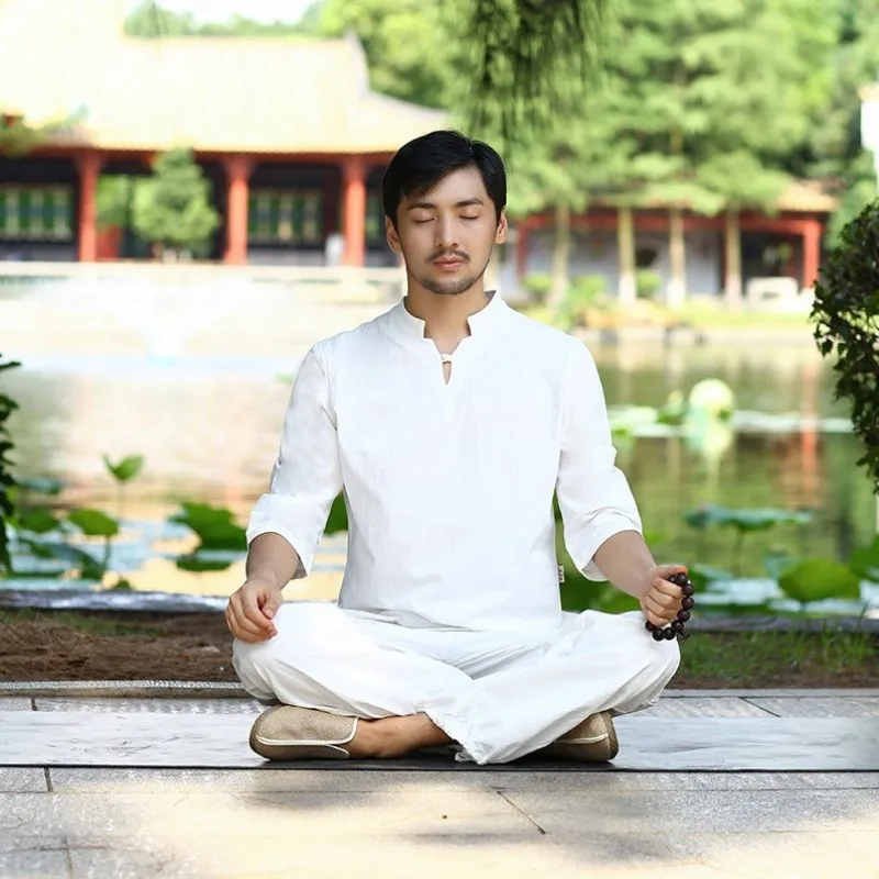 Summer Loose Fit Vintage Meditation Kung Fu Tracksuit Men Breathable Cotton Linen 2pcs Jogging Set Casual Outfits Clothes Suits
Summer Loose Fit Vintage Meditation Kung Fu Tracksuit Men Breathable Cotton Linen 2pcs Jogging Set Casual Outfits Clothes Suits