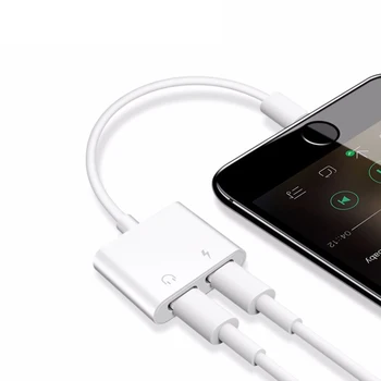 Double jack Adapter Cable For Lightning Headphone Audio Converter Support iOS for iphone 7/8/X XS XR 11 Charger Music Or Call
Double jack Adapter Cable For Lightning Headphone Audio Converter Support iOS for iphone 7/8/X XS XR 11 Charger Music Or Call