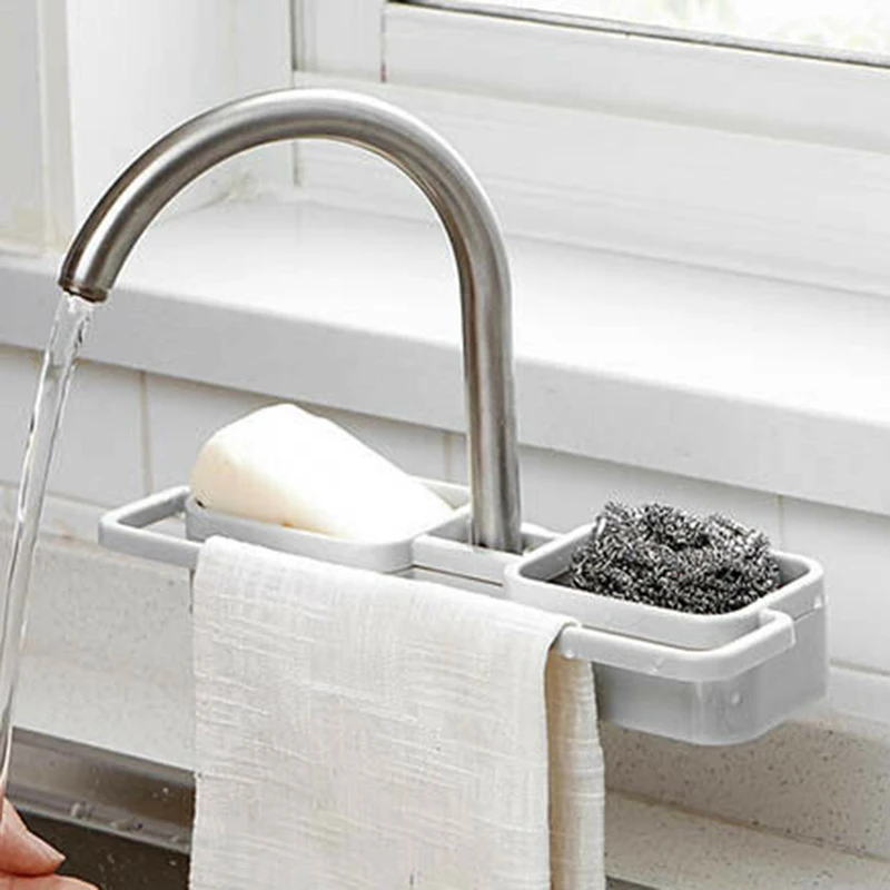 Hot Kitchen Drainage Shelf Multifunctional Dishwashing Sponge Storage Rack Adjustable Faucet Rack for Bathroom Soap Rag and Spon
Hot Kitchen Drainage Shelf Multifunctional Dishwashing Sponge Storage Rack Adjustable Faucet Rack for Bathroom Soap Rag and Spon