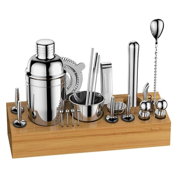 Cocktail Shaker Set, Bar Tool Set with Stylish Bamboo Stand Bartending Kit Martini for Home,Bars,Outdoor Parties(22Pcs)
Cocktail Shaker Set, Bar Tool Set with Stylish Bamboo Stand Bartending Kit Martini for Home,Bars,Outdoor Parties(22Pcs)