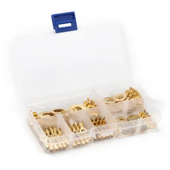 150PCS Ring Terminal Kit Electrical Wire Connectors Crimp Connector kit Brass Non-insulated Crimp Terminal Assortment
150PCS Ring Terminal Kit Electrical Wire Connectors Crimp Connector kit Brass Non-insulated Crimp Terminal Assortment
